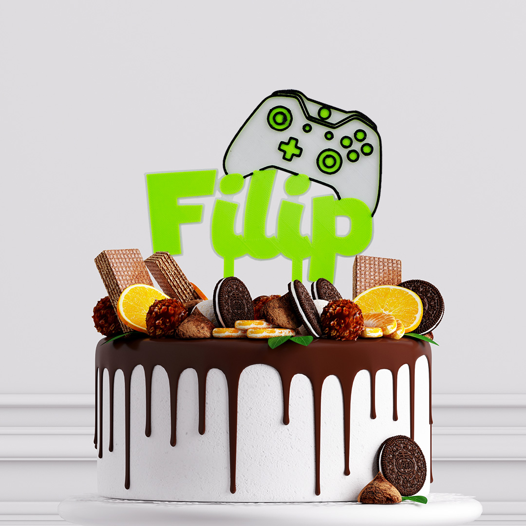 Narodeninový zápich Xbox s menom