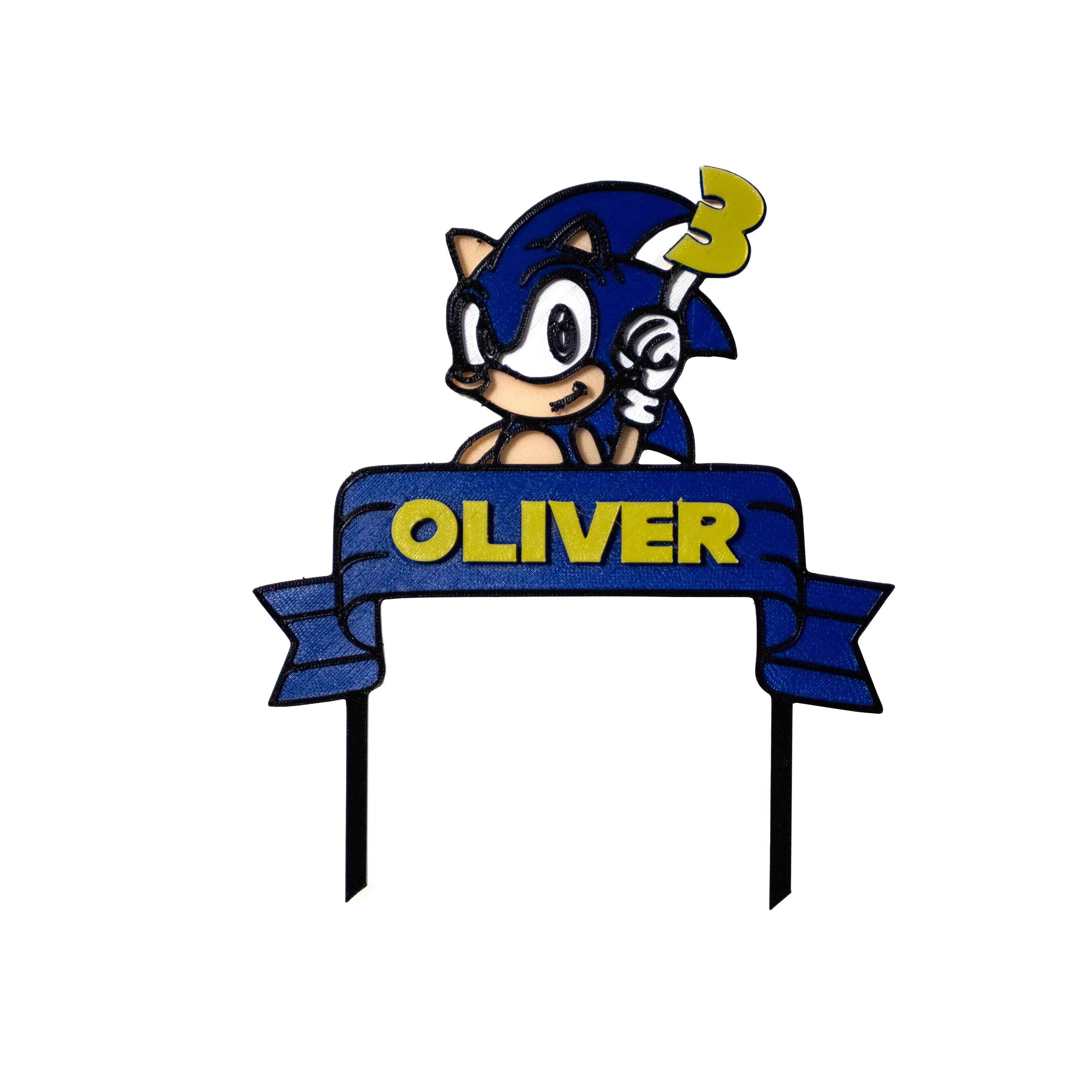 Detský zápich Ježko Sonic s menom