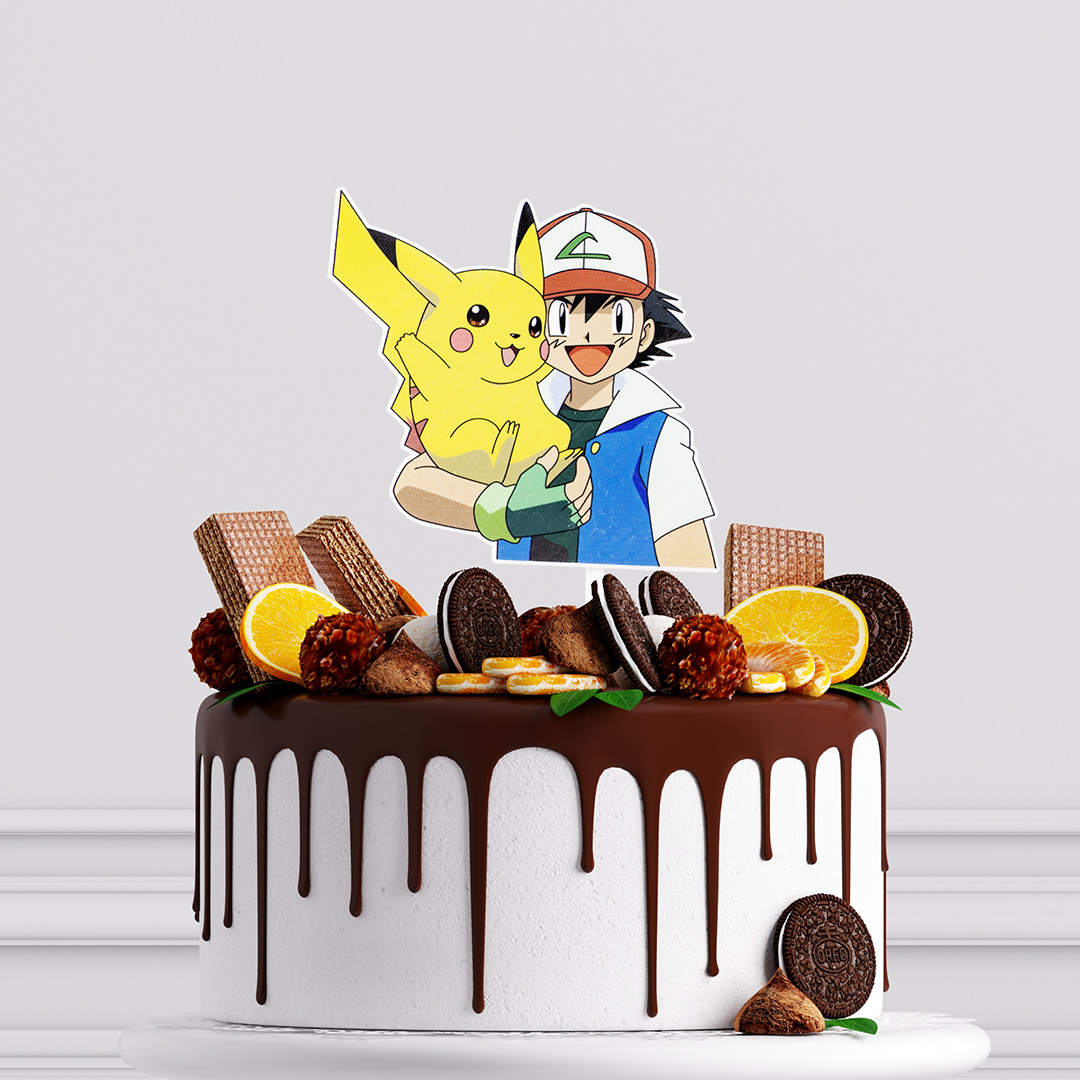 Obrázkový zápich Pikachu a Ash