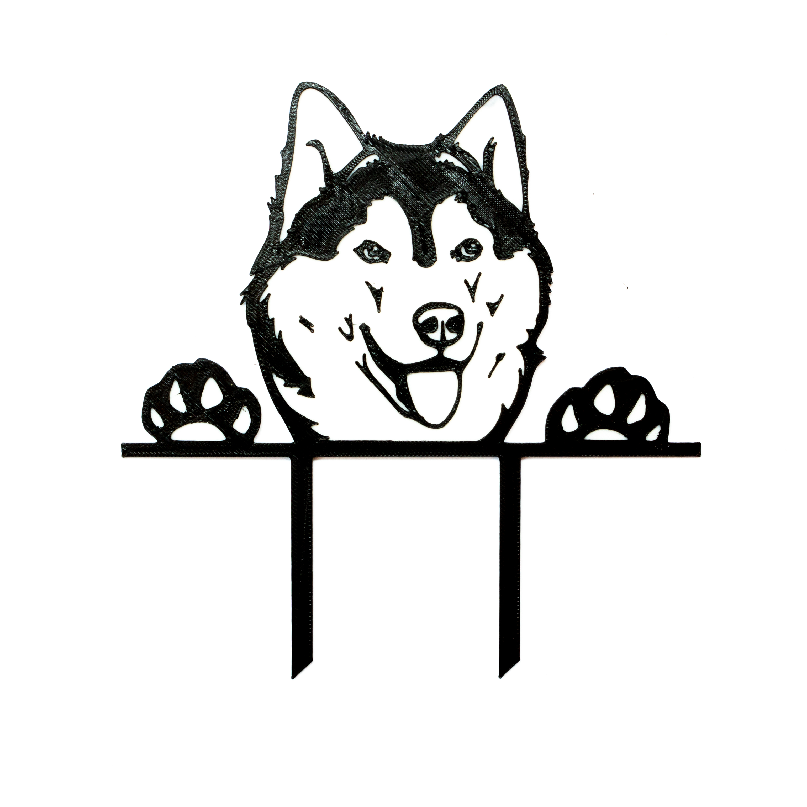 Zápich so psíkom Husky