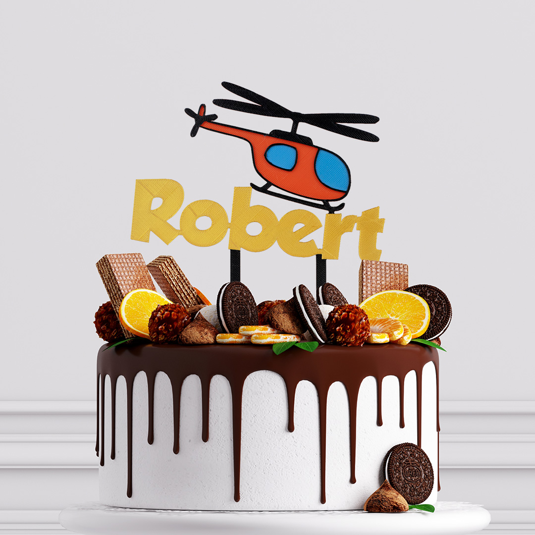  Detský zápich s helikoptérou a menom