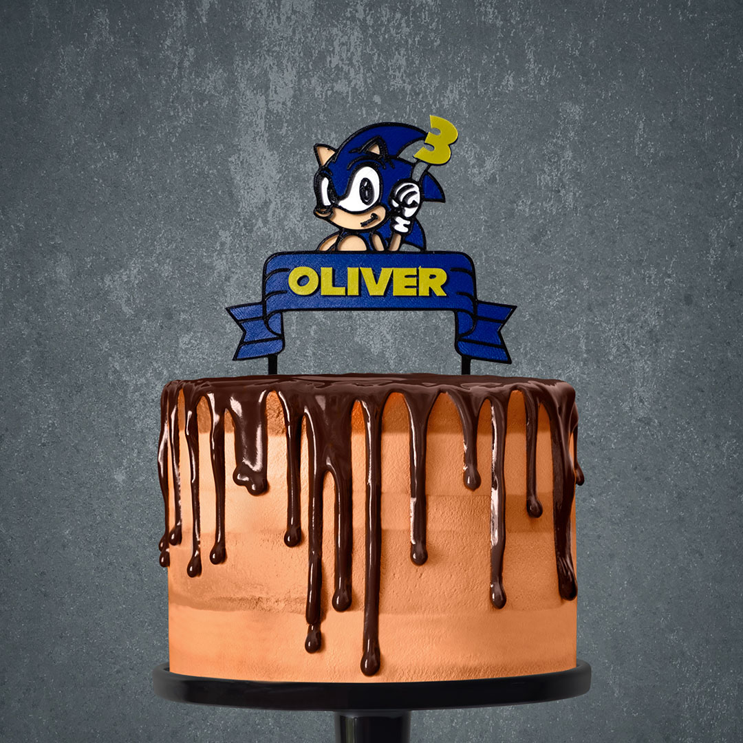 Detský zápich Ježko Sonic s menom