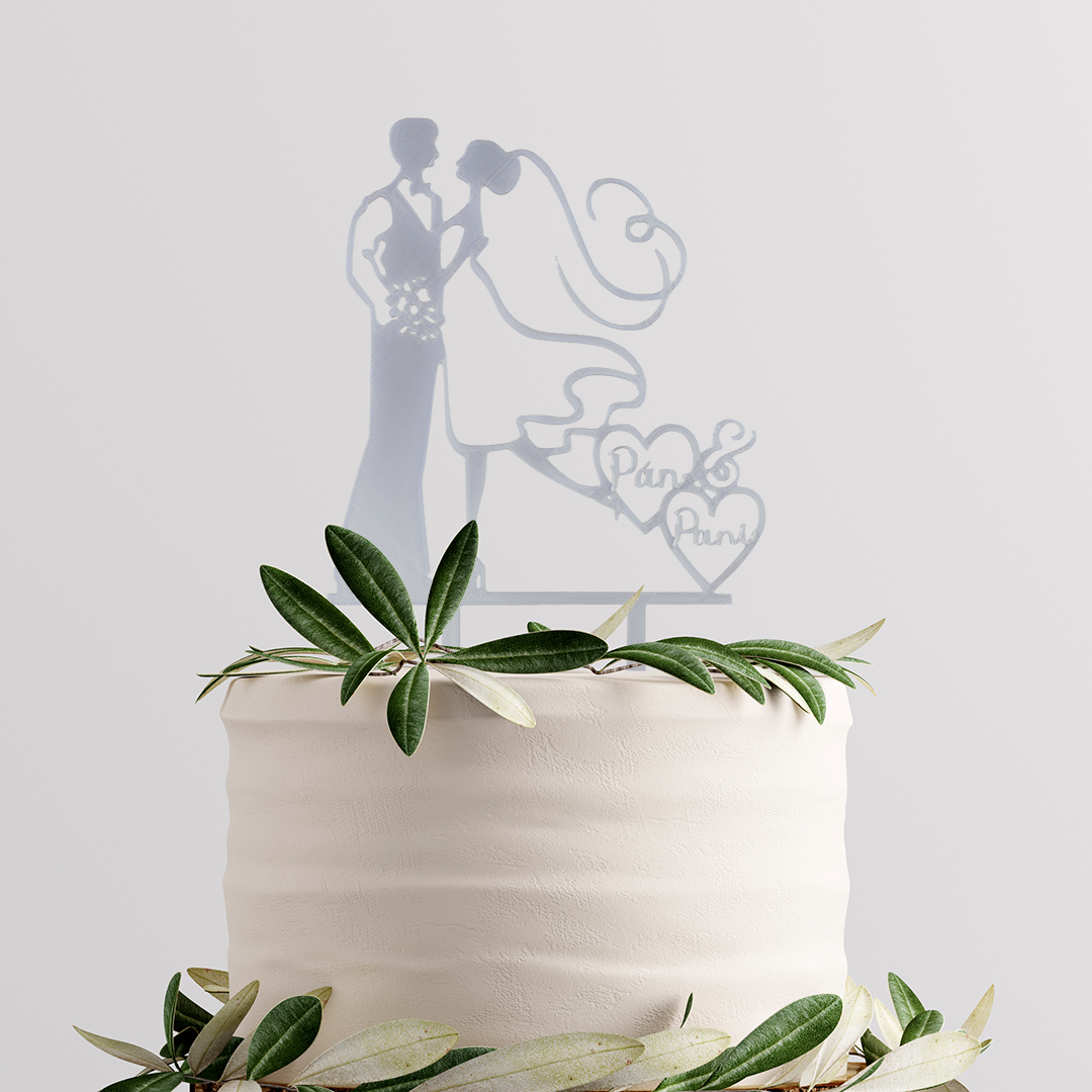 Svadobný zápich Pán & Pani – silueta