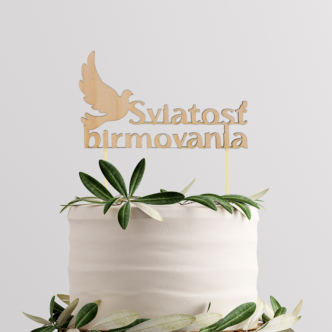 Drevený zápich sviatosť birmovania - štýl 1