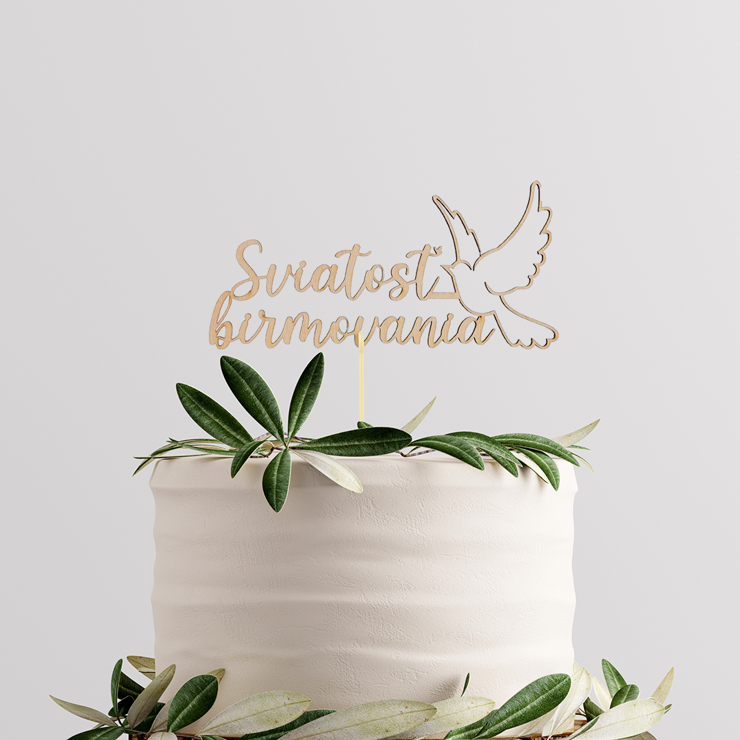 Drevený zápich sviatosť birmovania - štýl 2