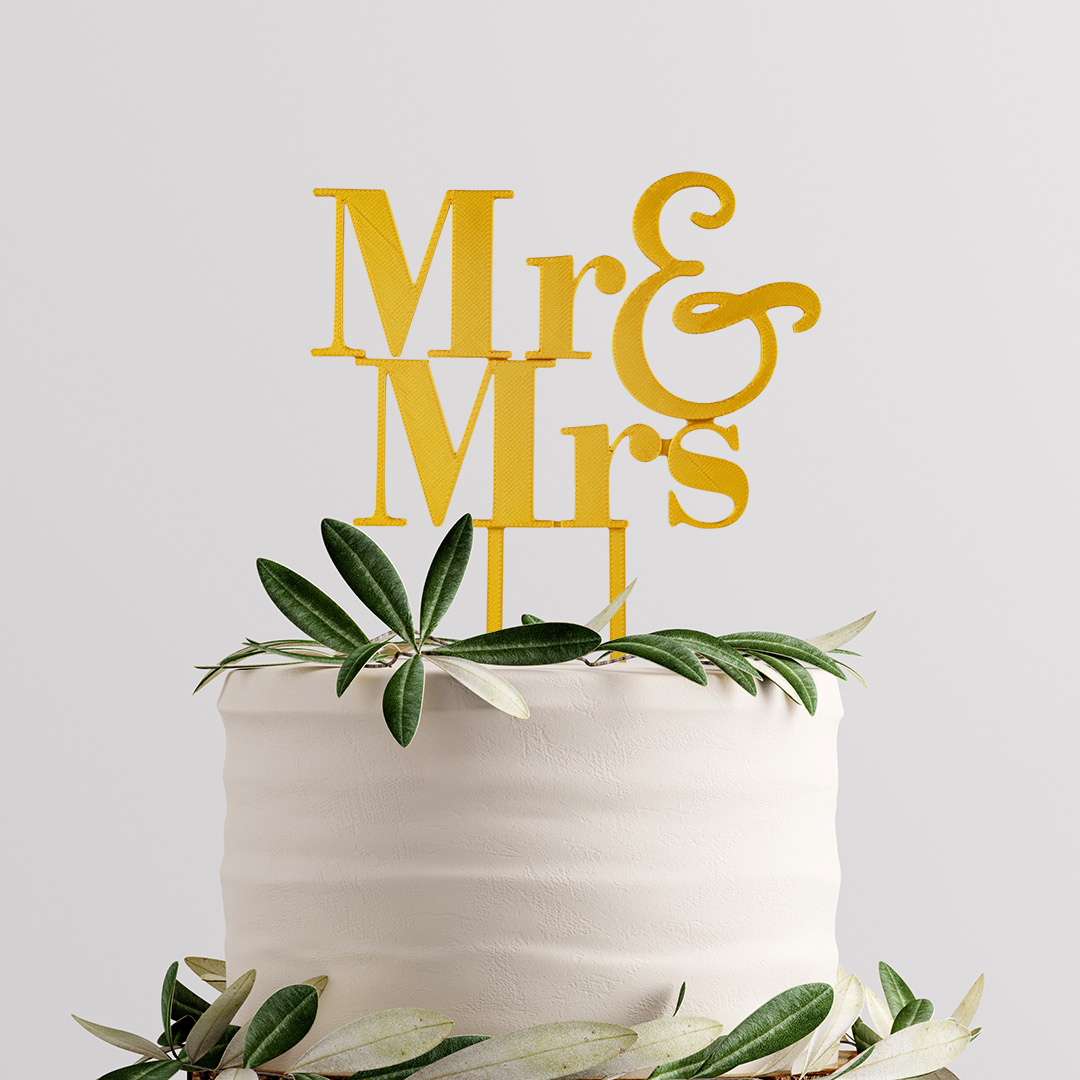 Svadobný zápich Mr & Mrs 