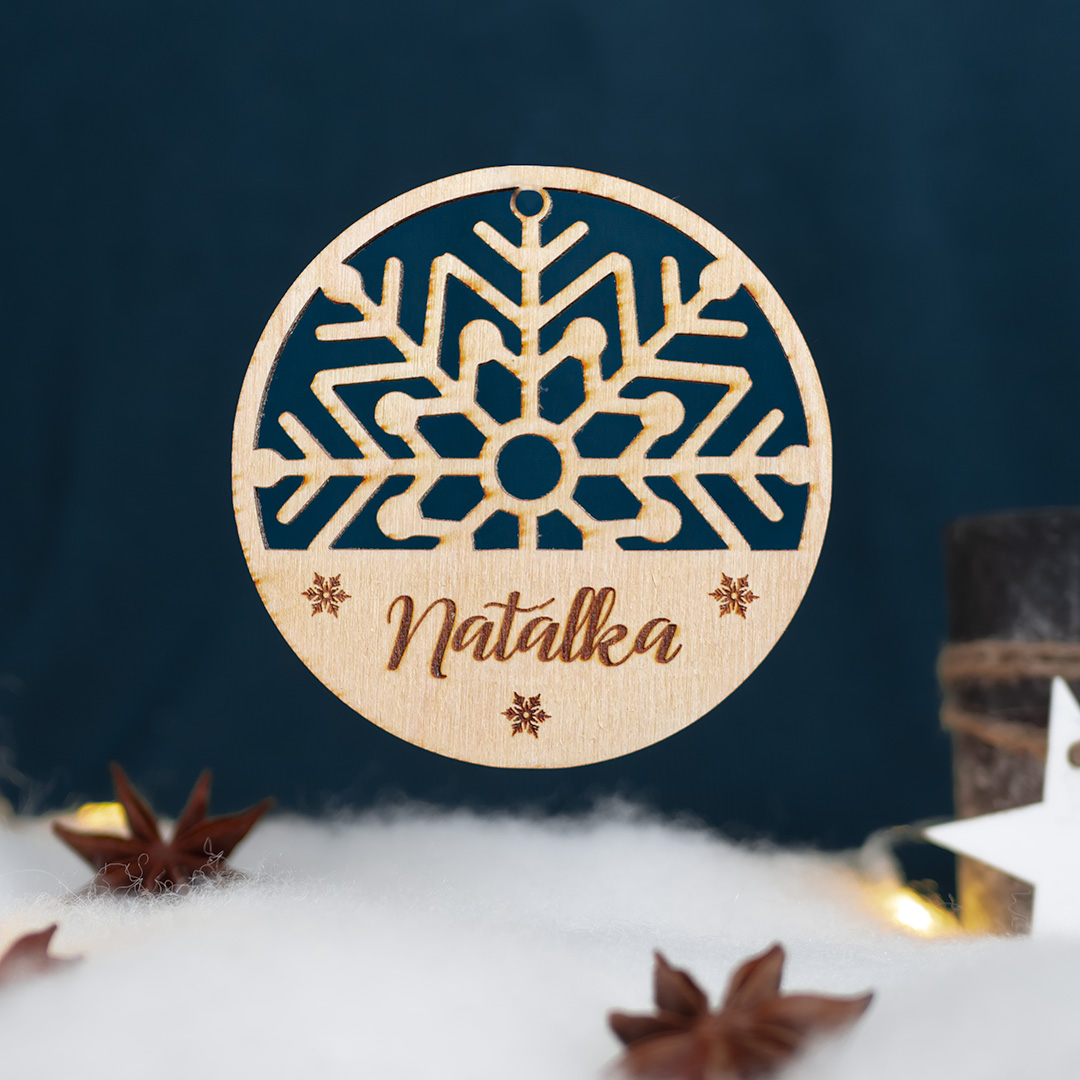 Drevená vianočná ozdoba na mieru