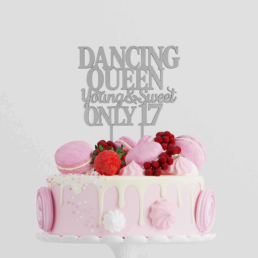 Zápich s nápisom Dancing Queen Young & Sweet Only