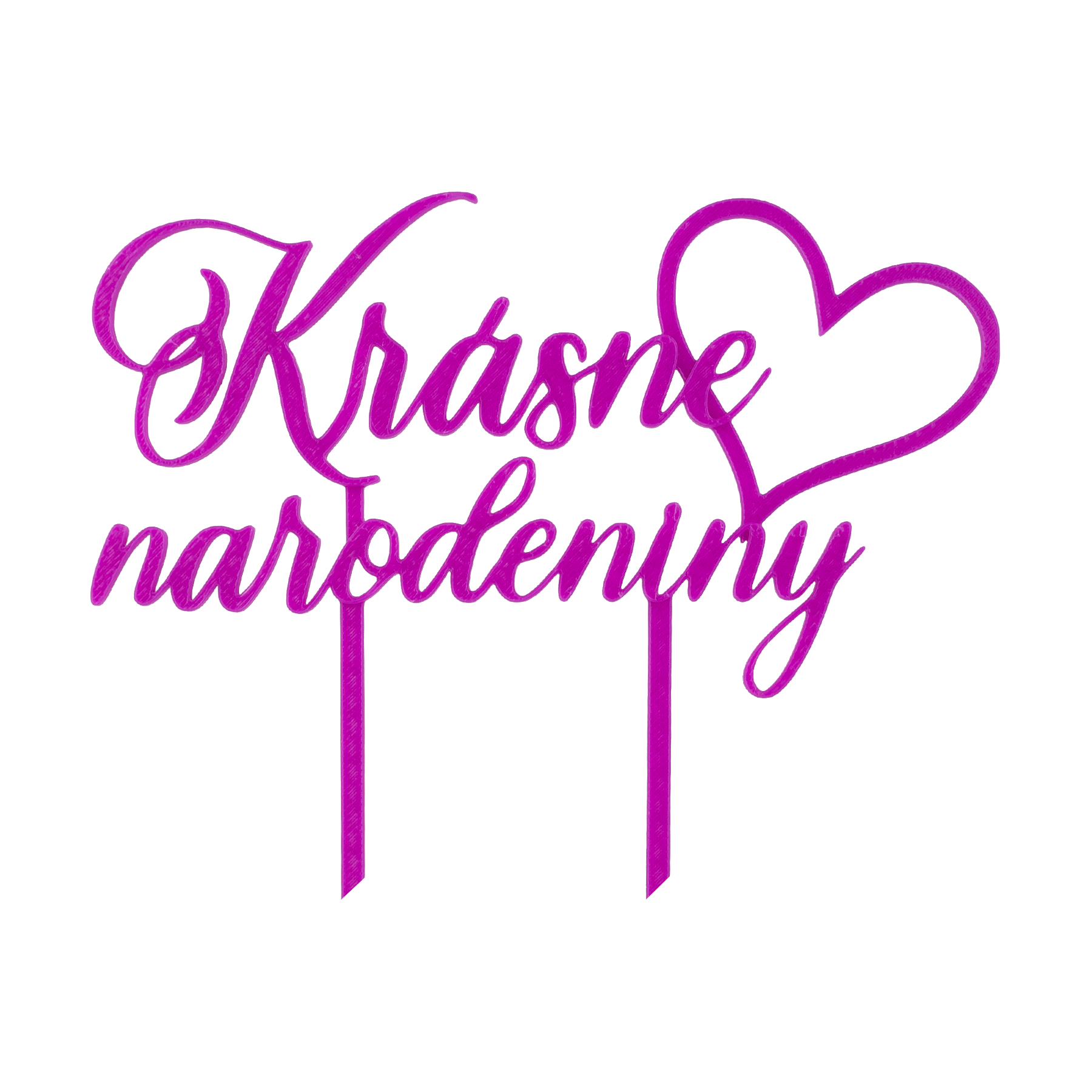 Zápich krásne narodeniny so srdiečkom