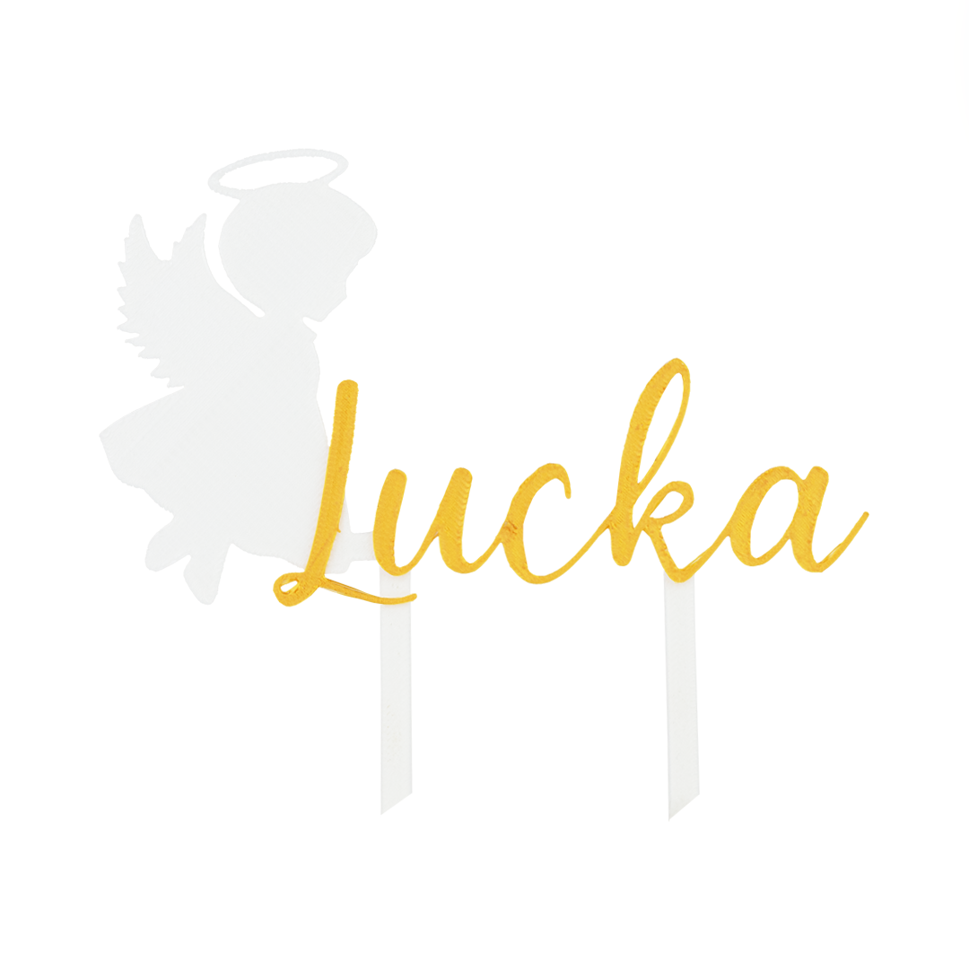 Zápich na tortu s anjelikom a menom