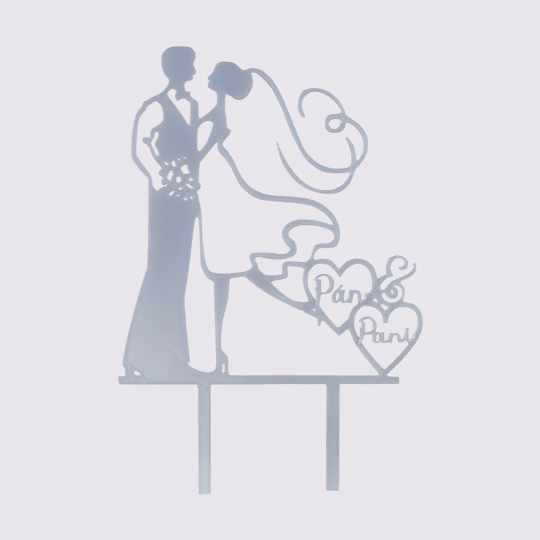 Svadobný zápich Pán & Pani – silueta