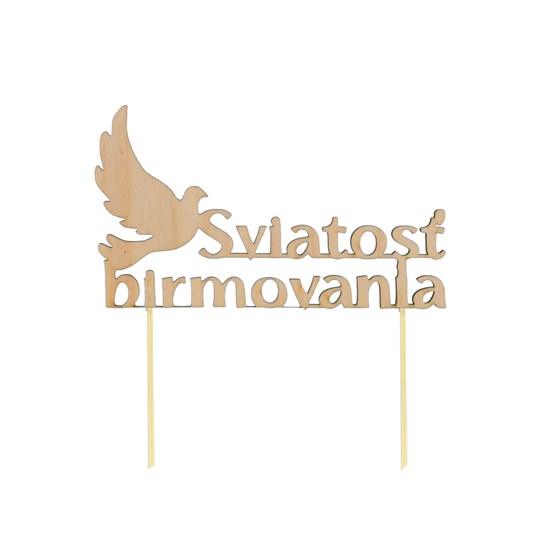 Drevený zápich sviatosť birmovania - štýl 1
