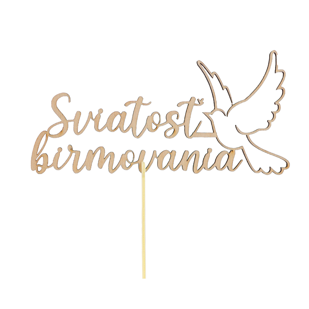 Drevený zápich sviatosť birmovania - štýl 2