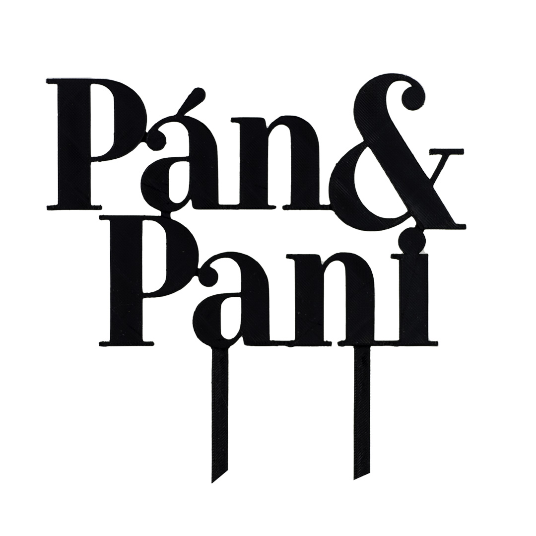 Zápich na svadobnú tortu Pán & Pani