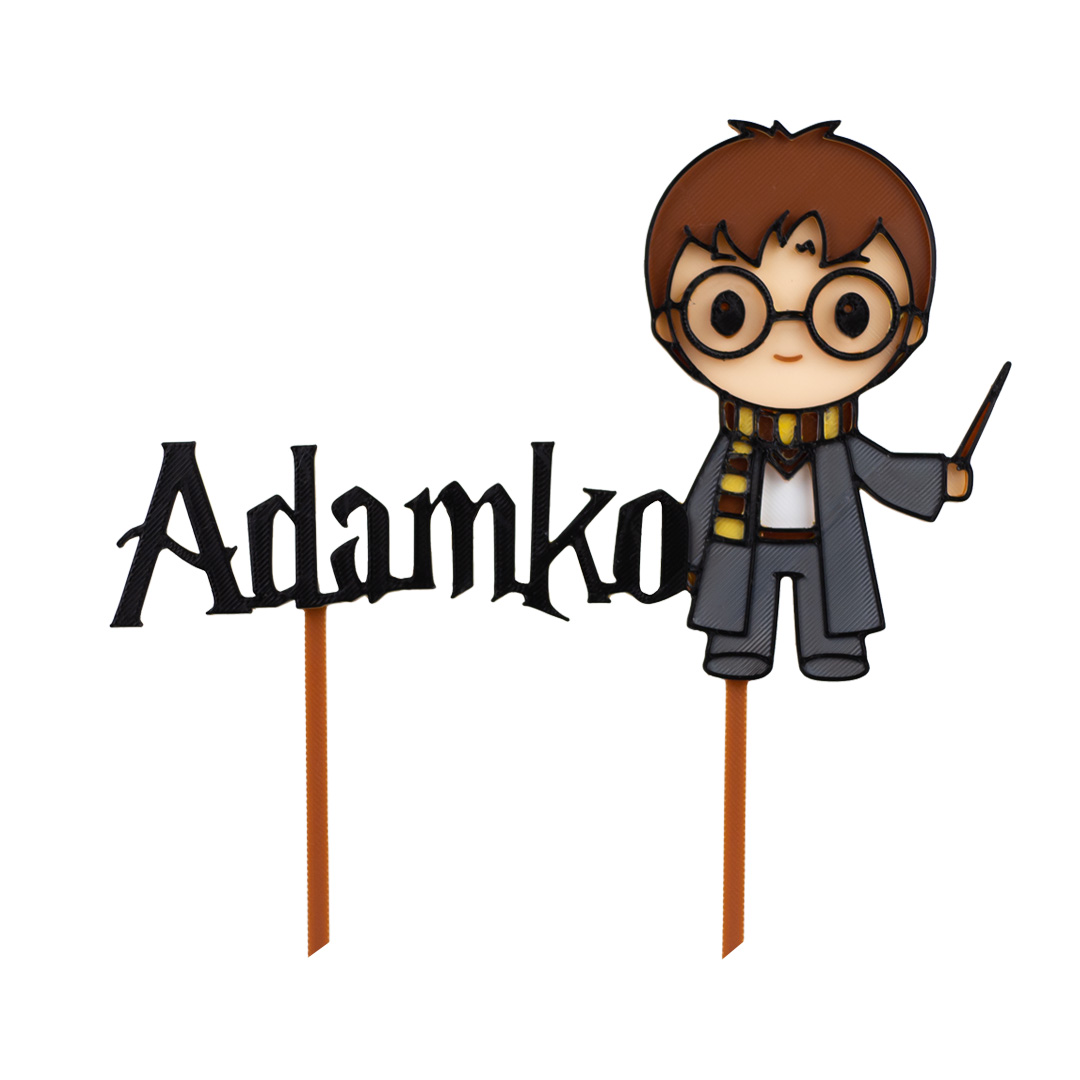 Zápich na tortu Harry Potter s menom