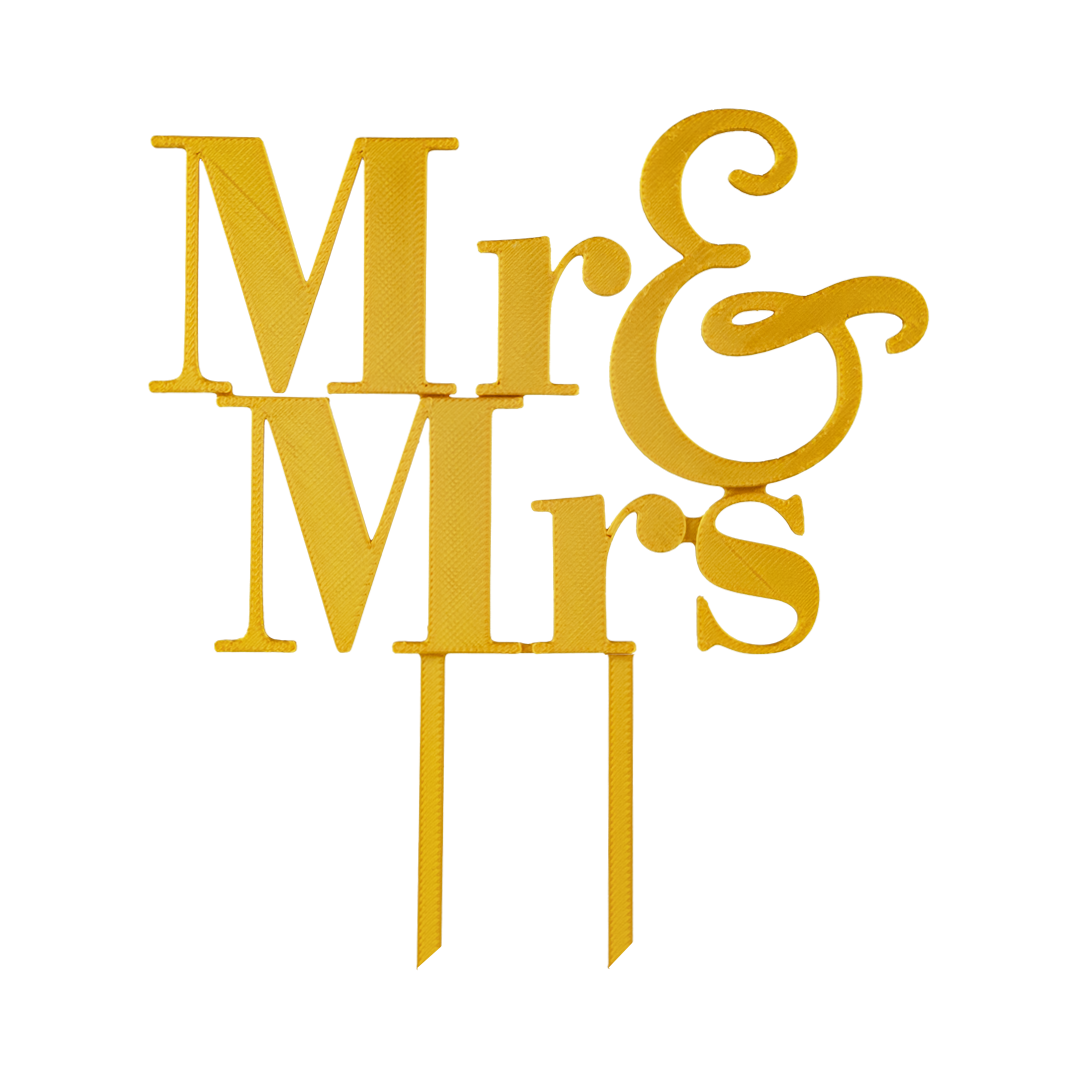 Svadobný zápich Mr & Mrs 