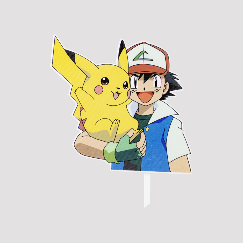 Obrázkový zápich Pikachu a Ash