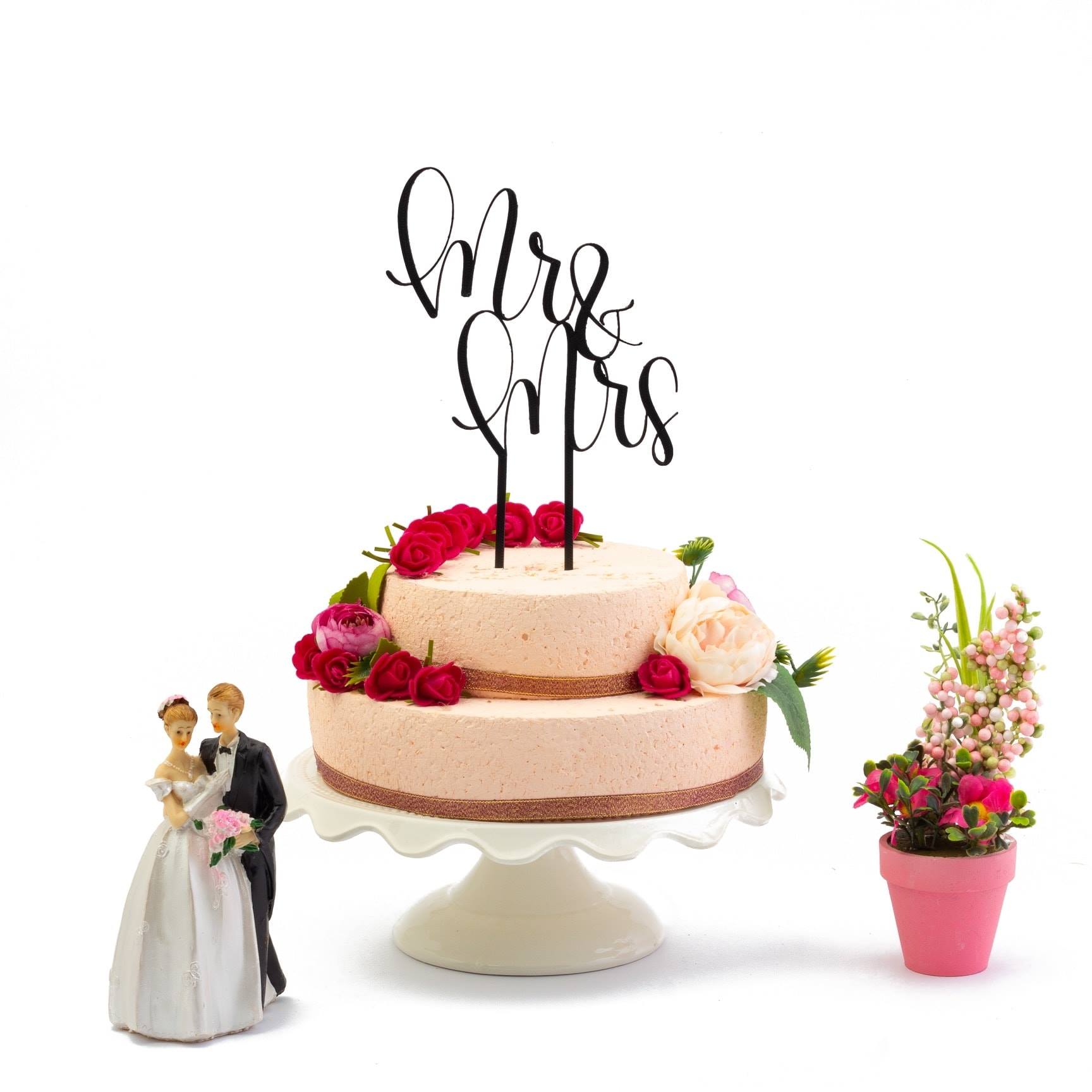 Zápich Mr & Mrs - písaný štýl