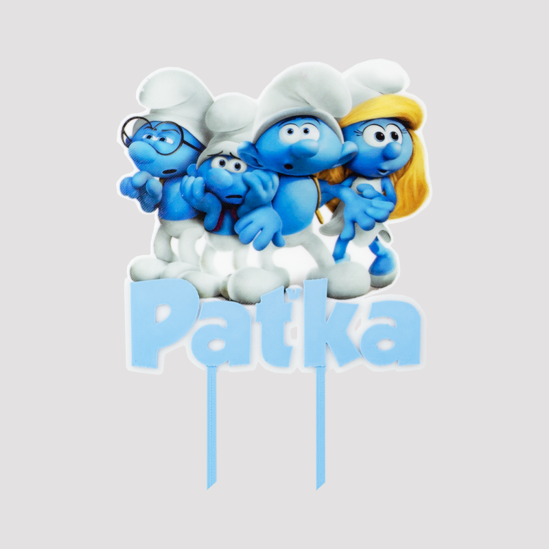 Obrázkový zápich šmolkovia