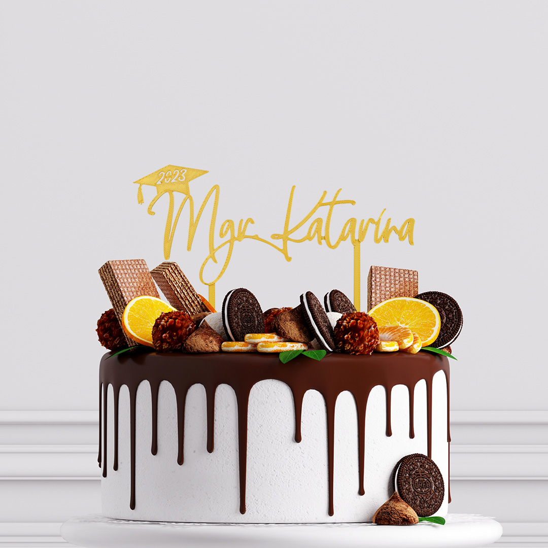 Personalizovaný zápich k promóciám s titulom