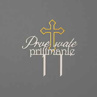 Zápich k 1. svätému prijímaniu s krížom