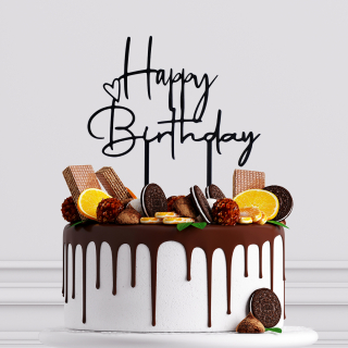 Zápich Happy Birthday - štýl 3