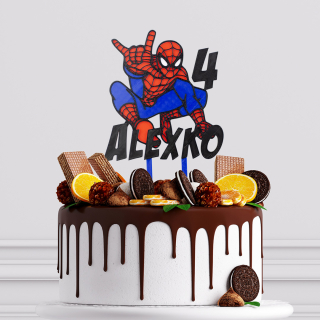 Detský zápich na tortu Spiderman