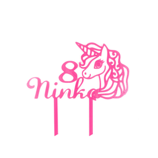 Detský zápich jednorožec s menom a vekom